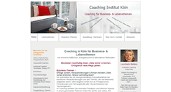 Desktop Screenshot of coaching-institut-koeln.de