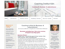 Tablet Screenshot of coaching-institut-koeln.de